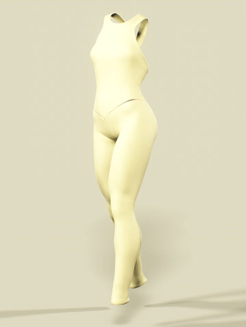 Banana Yellow Unitard-unitard-bootysculpted